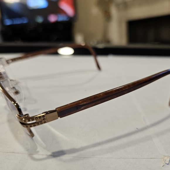 SAKS FIFTH AVENUE 227 Eyeglasses 068P Bronze 135 - Picture 2 of 6